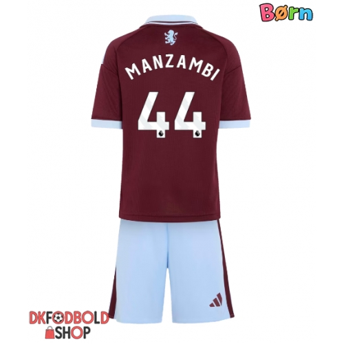 Aston Villa Johan Manzambi #44 Hjemmebanesæt Børn 2026-27 Kort ærmer (+ korte bukser)